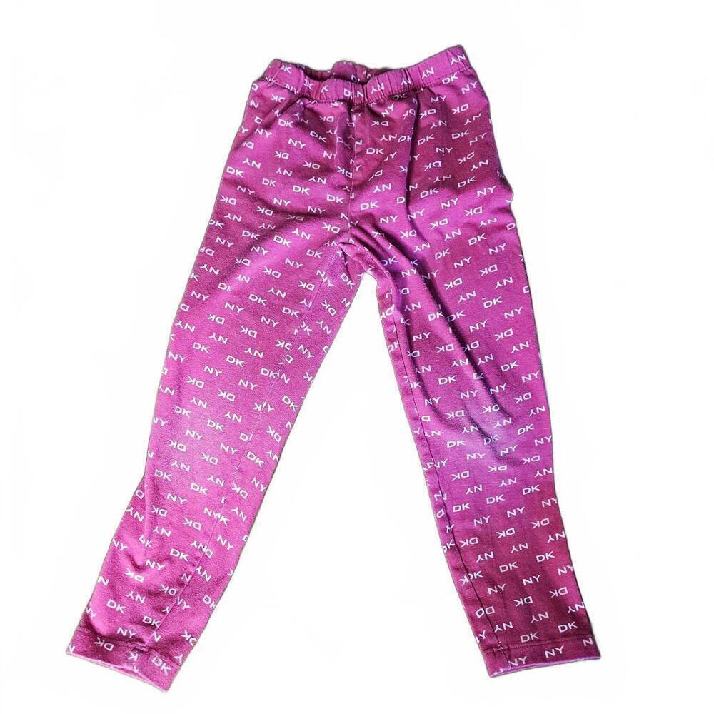 DKNY Pink Leggings with Logo Print